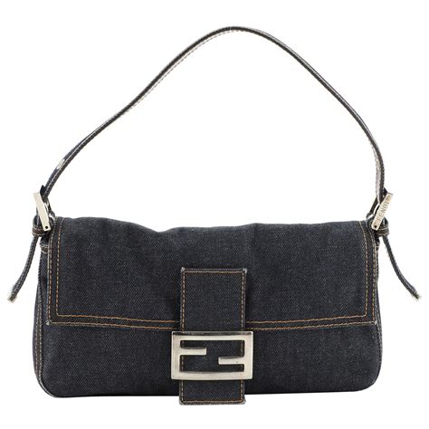 fendi denim baguette vintage|fendi old baguette 1990.